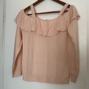 Joie Peach 100% Cashmere Sweater